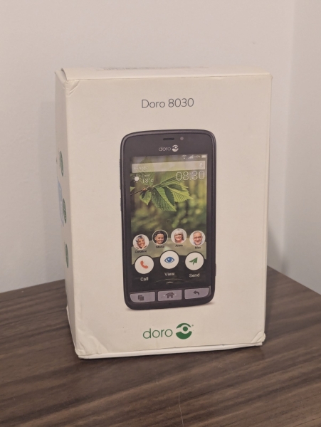Doro 8030 Tesco Handy Smartphone 8GB schwarz Android Handy 4G LTE Single SIM