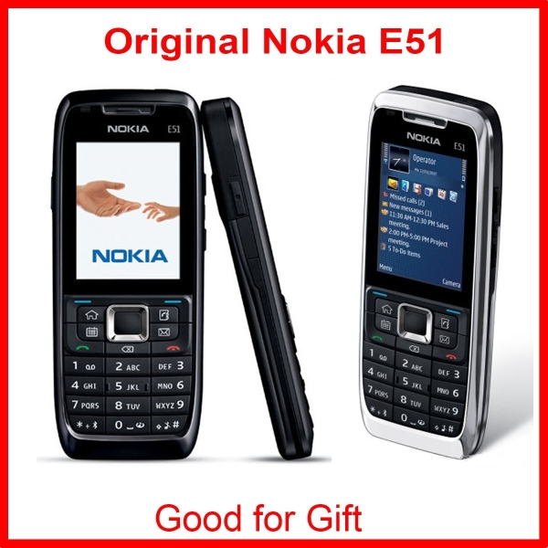 Nokia E Series E51 – Black Steel (Unlocked) Bluetooth camera WIFI Smartphone