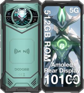 Doogee S200 X Rugged Smartphone 5G, 32GB+512GB(2TB) DDR5, 1,32“ AMOLED Rear Dis