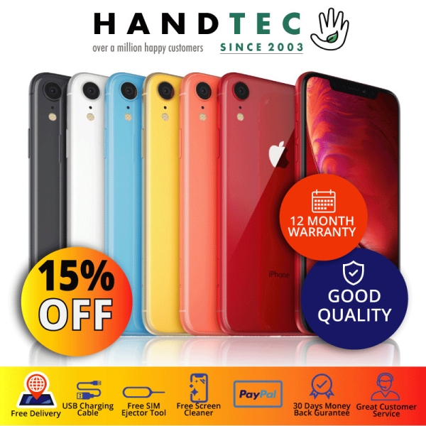 Apple iPhone XR – 64GB 128GB 256GB iOS Smartphone – 15% EXTRA RABATT – GUT B+