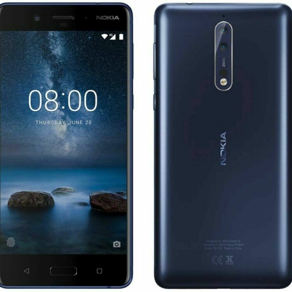 Nokia 8 Smartphone (entsperrt) – 64GB – Tempered Blue – Grade C