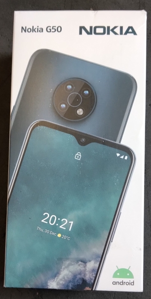 Nokia G50 64GB Ocean Blue entsperrt Dual SIM Android Smartphone Neu geöffnet