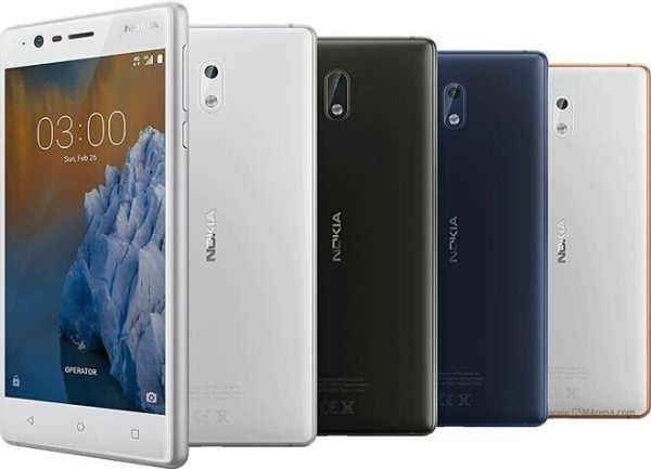 Nokia 3 TA-1020 16GB weiß & silber (entsperrt) Smartphone Handy – Sehr gut