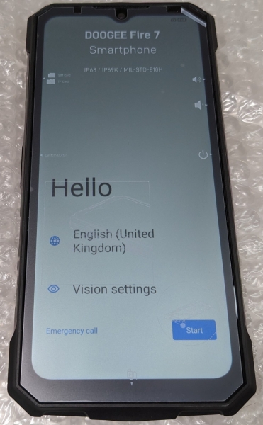 Doogee Fire 7 6,6″ HD+ 90Hz Rugged Android Smartphone 4+256GB 13000mAh entsperrt.
