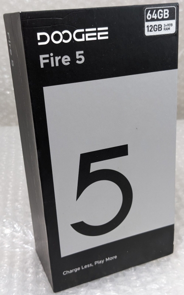 Doogee Fire 5 6,6″ 90Hz HD+ Rugged Android Smartphone 3+64GB 13.000mAh entsperrt.