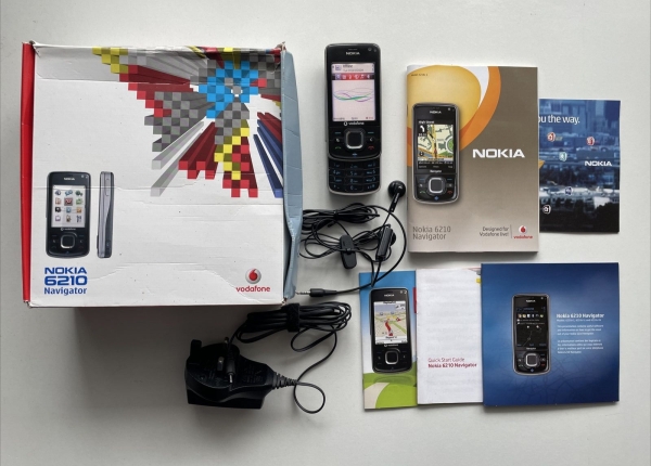 Nokia 6210 Navigator Slider Smartphone – Schwarz. Vodafone.VERPACKT. Sammlerstück