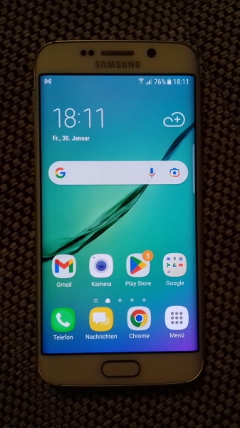 Samsung  Galaxy S6 Edge SM-G925F – 32GB – White Pearl (Ohne Simlock) Smartphone