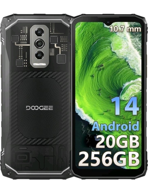 DOOGEE Blade10 Ultra Rugged Smartphone Android 14 20GB+256GB 4G Dual SIM 5180mAh