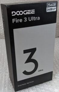 Doogee Fire 3 Ultra 5,5″ HD+ robustes Android Smartphone 6+256GB entsperrt – schwarz.