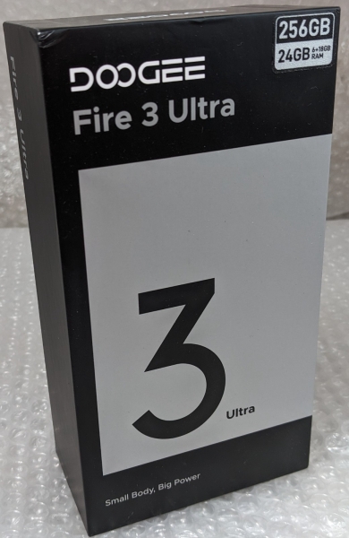 Doogee Fire 3 Ultra 5,5″ HD+ robustes Android Smartphone 6+256GB entsperrt – schwarz.