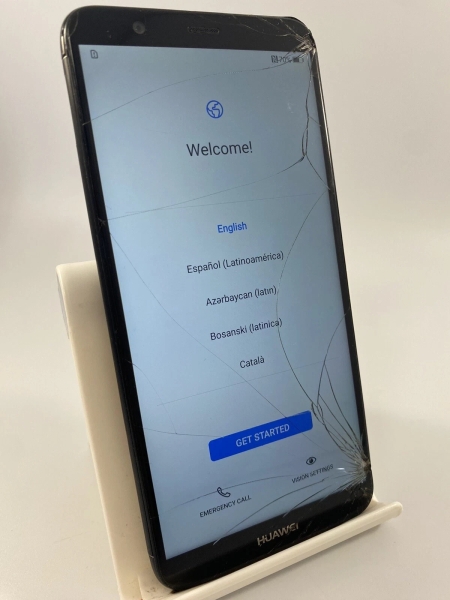 Huawei P Smart (FIG-LX1) schwarz 32GB entsperrt Touchscreen Smartphone gesprungen