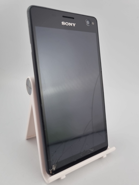 Sony Xperia C4 schwarz 16GB 5,5″ 13MP Android Smartphone gesprungen defekt #B