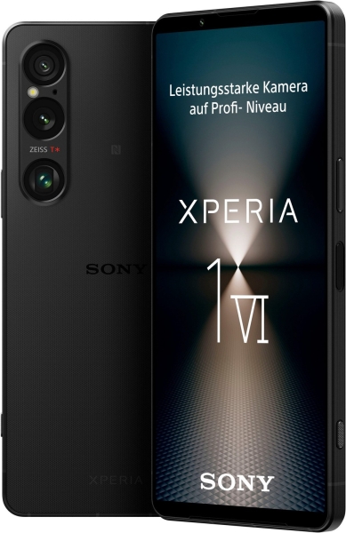 SONY Xperia 1 VI 6,5Zoll Smartphone 256GB 52MP 5G NFC USB-C schwarz B-WARE