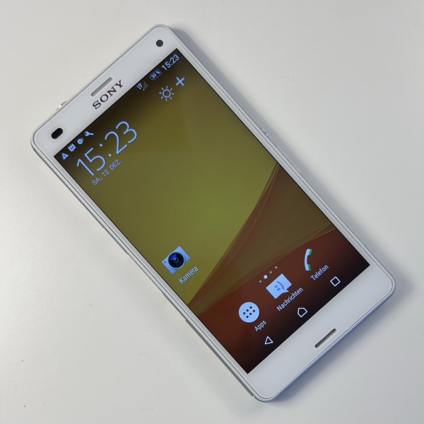 Sony XPERIA Z3 Compact Smartphone in Weiß mit 16GB (Fast neuwertig & o. Simlock)
