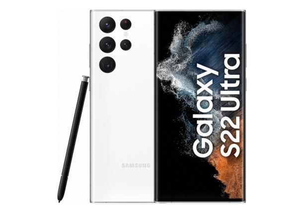 Samsung Galaxy S22 Ultra 128GB Phantom White 5G 108MP S-Pen Smartphone NEU OVP