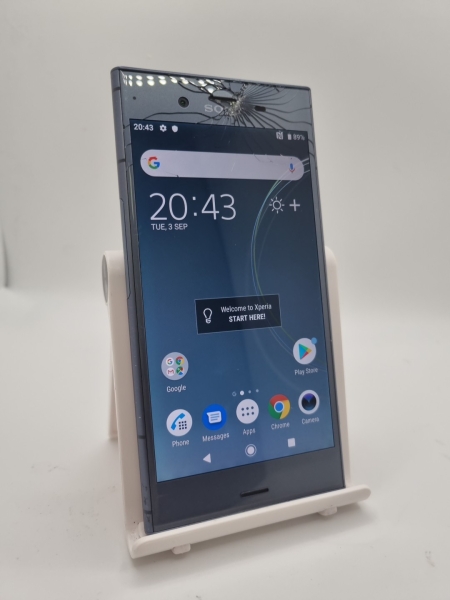 Sony Xperia XZ1 grau entsperrt 64GB Dual SIM 5,2″ 19MP Android Smartphone gesprungen