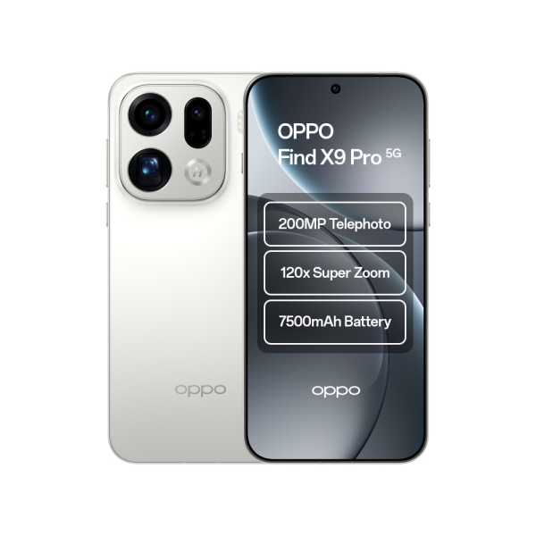 Oppo Find X9 Pro 5G 6,7″ Dual SIM Android 16 5G 16GB RAM 512GB Speicher weiß