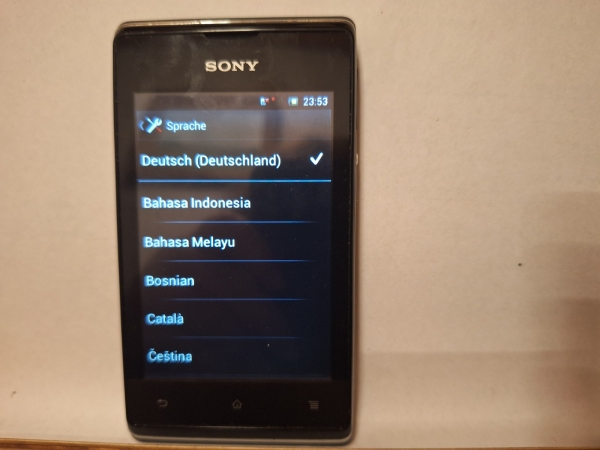 Handy Sony  Xperia C1505 schwarz  (Ohne Simlock) Smartphone