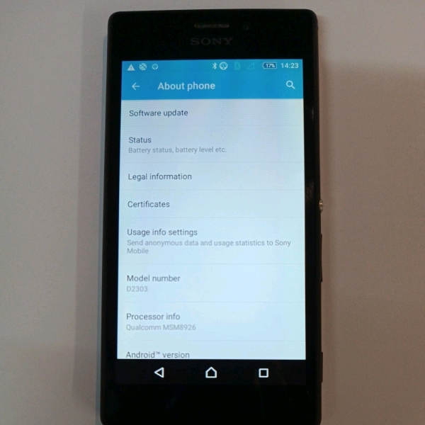 Sony XPERIA M2 D2303 8GB schwarz Smartphone gebraucht