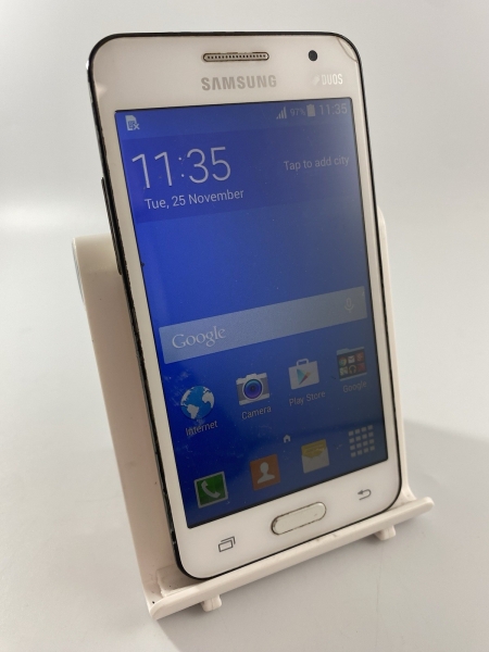 Samsung Galaxy Core 2 weiß entsperrt 4GB 4,5″ 5MP Android Smartphone Defekt #C09