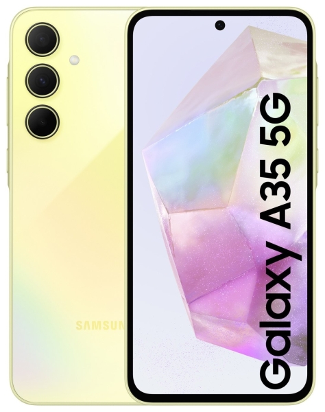 Samsung A35 5G Smartphone Android 6,6 Zoll Handy 256GB SIM frei Lemon