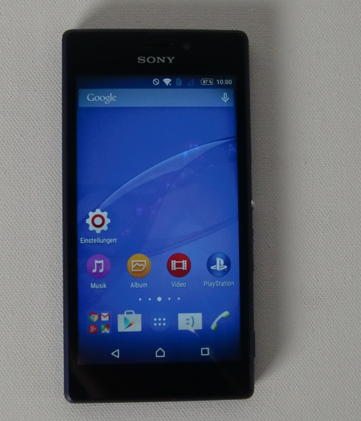Handy / Smartphone: Sony  Xperia M2 D2303 – 8GB – Lila