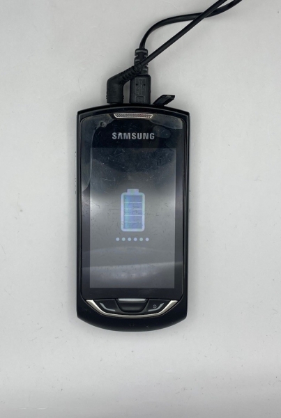 Samsung GT-S5620, Smartphone, Schwarz-Silber, funktionsfähig
