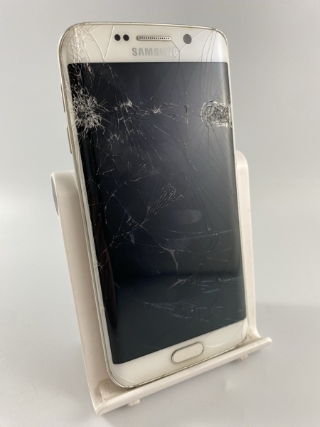 Samsung Galaxy S6 Edge weiß Single Sim 32GB 5,1″ Android Smartphone defekt #B