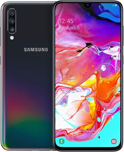 Samsung Galaxy A70 Smartphone 6,7 Zoll 128GB Schwarz #4 „teildefekt“ Sprung