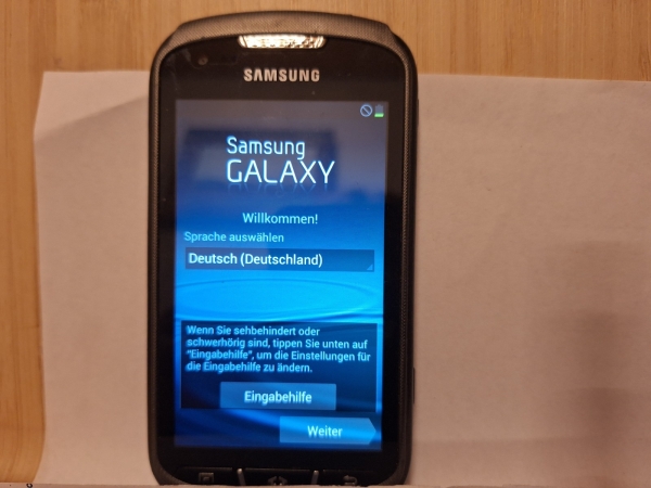 Handy Samsung Galaxy Xcover 2 GT S7710 schwarz ohne Simlock Smartphone