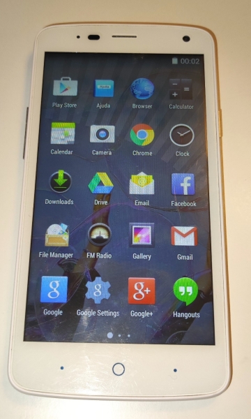 Weißes ZTE Blade C370 NOVU Android Smartphone Handy SIM gesperrt – ohne Akku