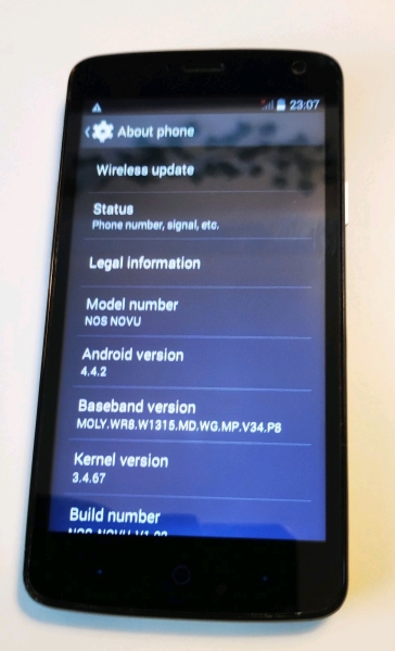 Silber ZTE Blade C370 NOVU Android Smartphone Handy SIM gesperrt – ohne Akku