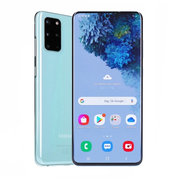 Samsung Galaxy S20+ G985F/DS 128GB Cloud Blue Smartphone geprüfte Gebrauchtware