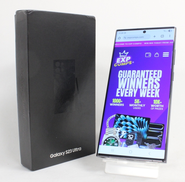 Samsung Galaxy S23 Ultra 256GB Smartphone – Phantom Black – Originalverpackt (C)