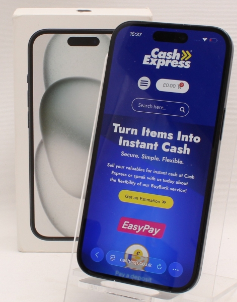 Apple iPhone 15 128GB Smartphone – Schwarz – BH 83% (B)