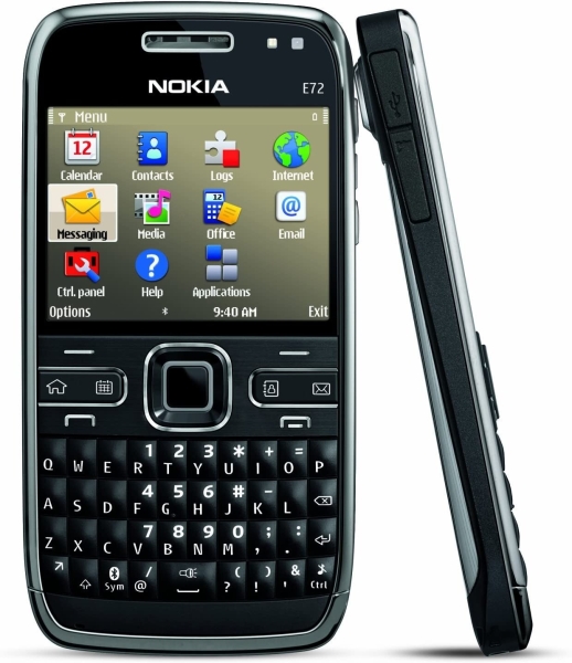 Nokia E72 Smartphone (entsperrt) – Zodium Black