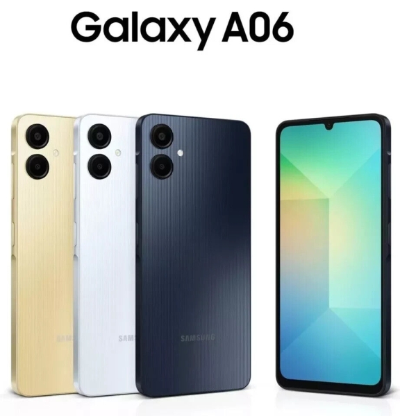 Samsung Galaxy A06 Handy 64GB Simfree Handy Entsperren Neu Schwarz Mobilteil