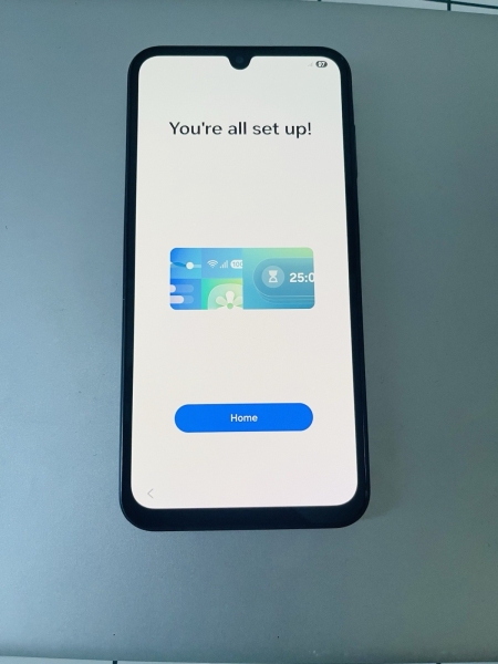 Samsung Galaxy A15 5G 128GB entsperrt Smartphone blau-schwarz makellos A+