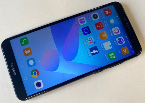 Huawei Y6 2018 16GB entsperrt 4G LTE NFC Smartphone schwarz ATU-L11 sehr guter Zustand!