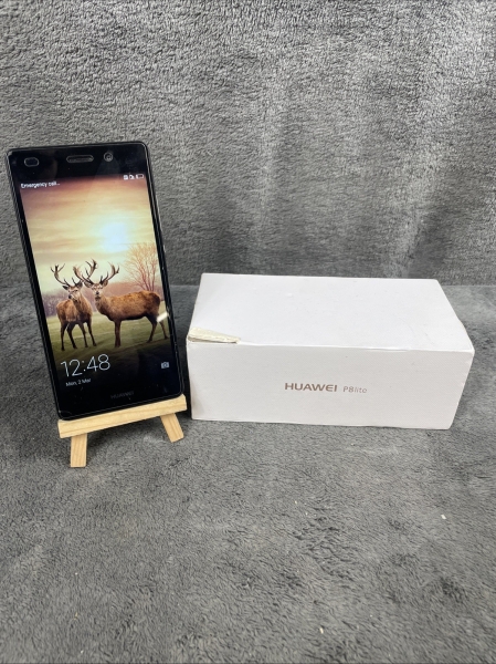 Huawei P8 Lite schwarz 16Gb O2 Android Touchscreen Smartphone OVP funktioniert