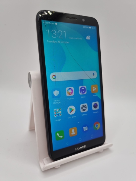 Huawei Y5 Prime 2018 schwarz entsperrt 16GB 5,45″ 13MP Android Smartphone gesprungen