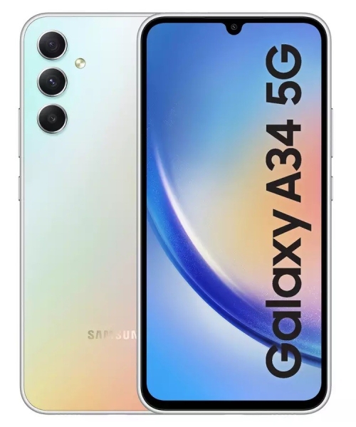 Samsung Galaxy A34 5G Smartphone Android 6,6″ 8GB SIM frei 256GB silber