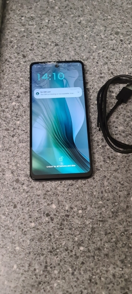 Motorola Moto E14 4G Smartphone 64GB entsperrt Dual-SIM – schwarz