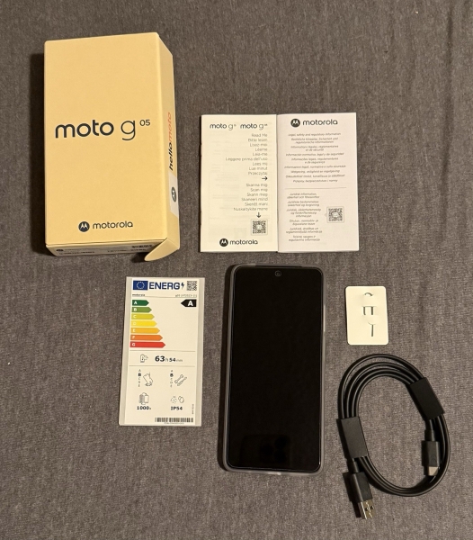 Motorola Moto G05 128gb 4gb RAM Denim Blue LTE Smartphone