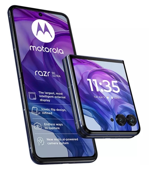 Motorola Razr 50 Ultra Smartphone 5G AI Telefon SIM frei 512GB blau XT2451-3