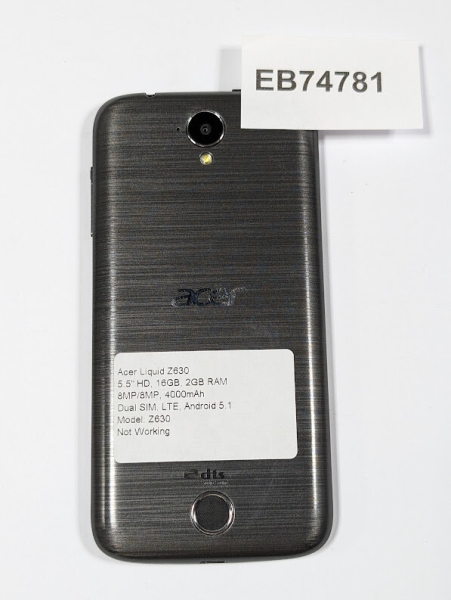 Acer Liquid Z630 Smartphone – Not Working, Signs of Use