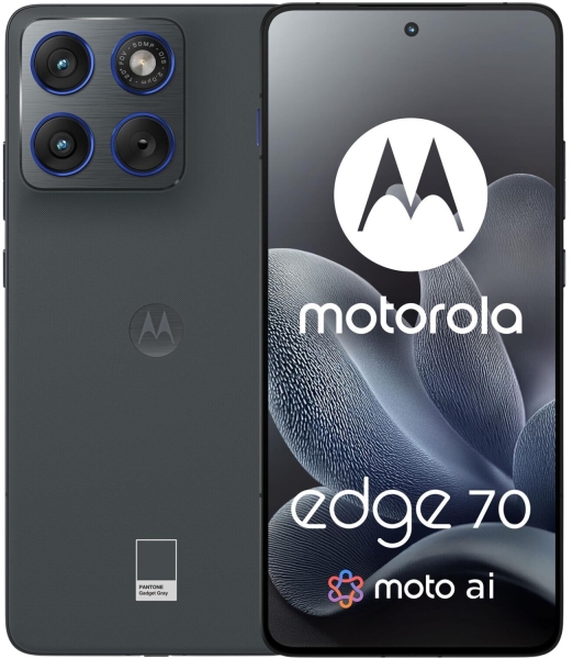 Motorola Edge 70 5G Dual-SIM 512 GB Grau Smartphone Handy Android Mobile