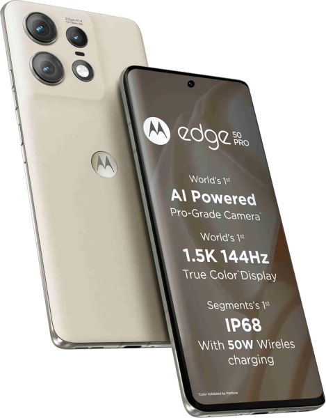 Motorola Edge 50 Pro 5G Smartphone🤍 50MP 12GB 144Hz 6,67 Zoll pOLED XT2403-1