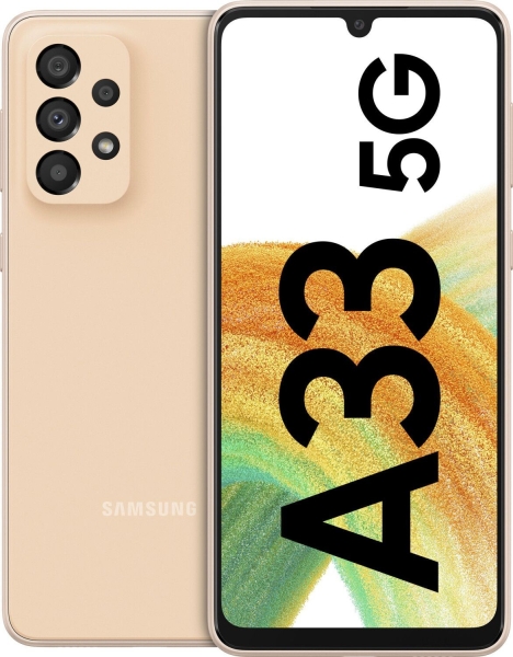 SAMSUNG Galaxy A33 5G 128GB Peach – Sehr Gut – Smartphone