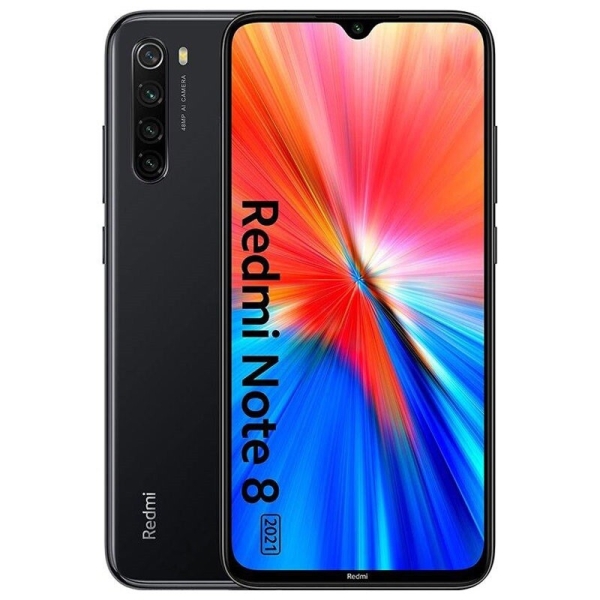 Xiaomi Redmi Note 8 schwarz DualSIM 64GB/4GB 4G LTE entsperrt Android Smartphone